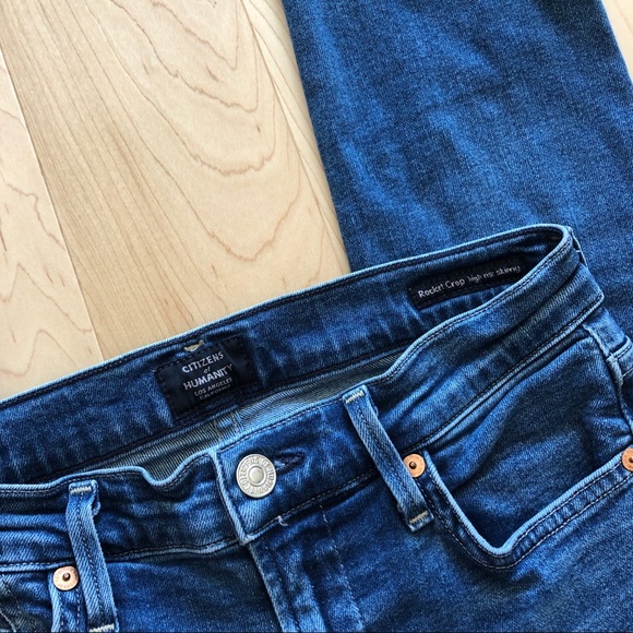 citizens of humanity rocket crop high rise skinny - Picture 3 of 5